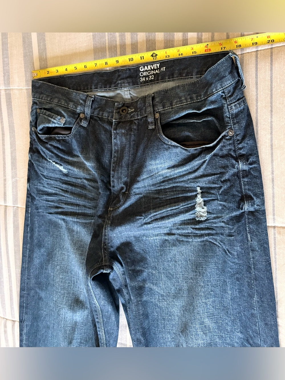 Sean John Men's Slim Straight Jeans in Dark Blue